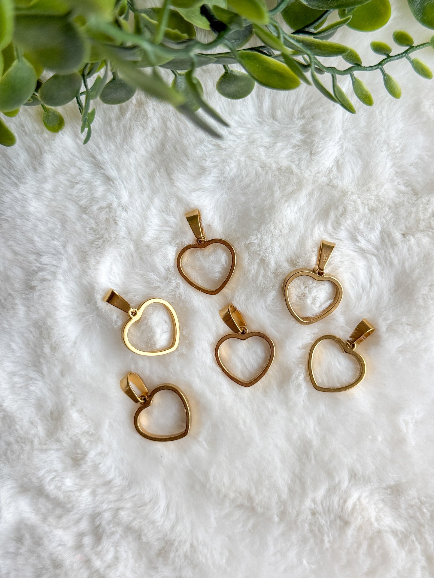 Stainless Steel 14mm Heart Charm