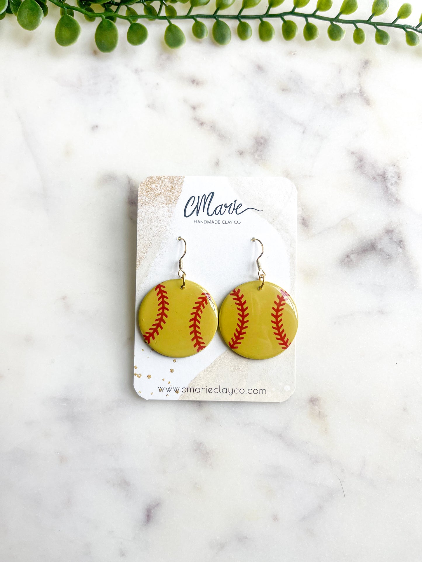 Softball Earrings