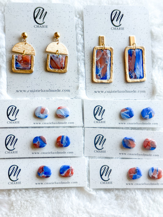 Orange & Blue Marble