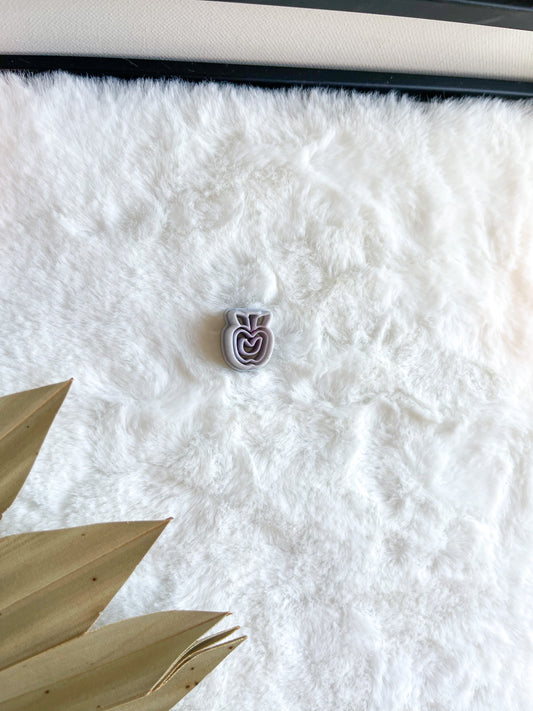 Detailed Apple Stud