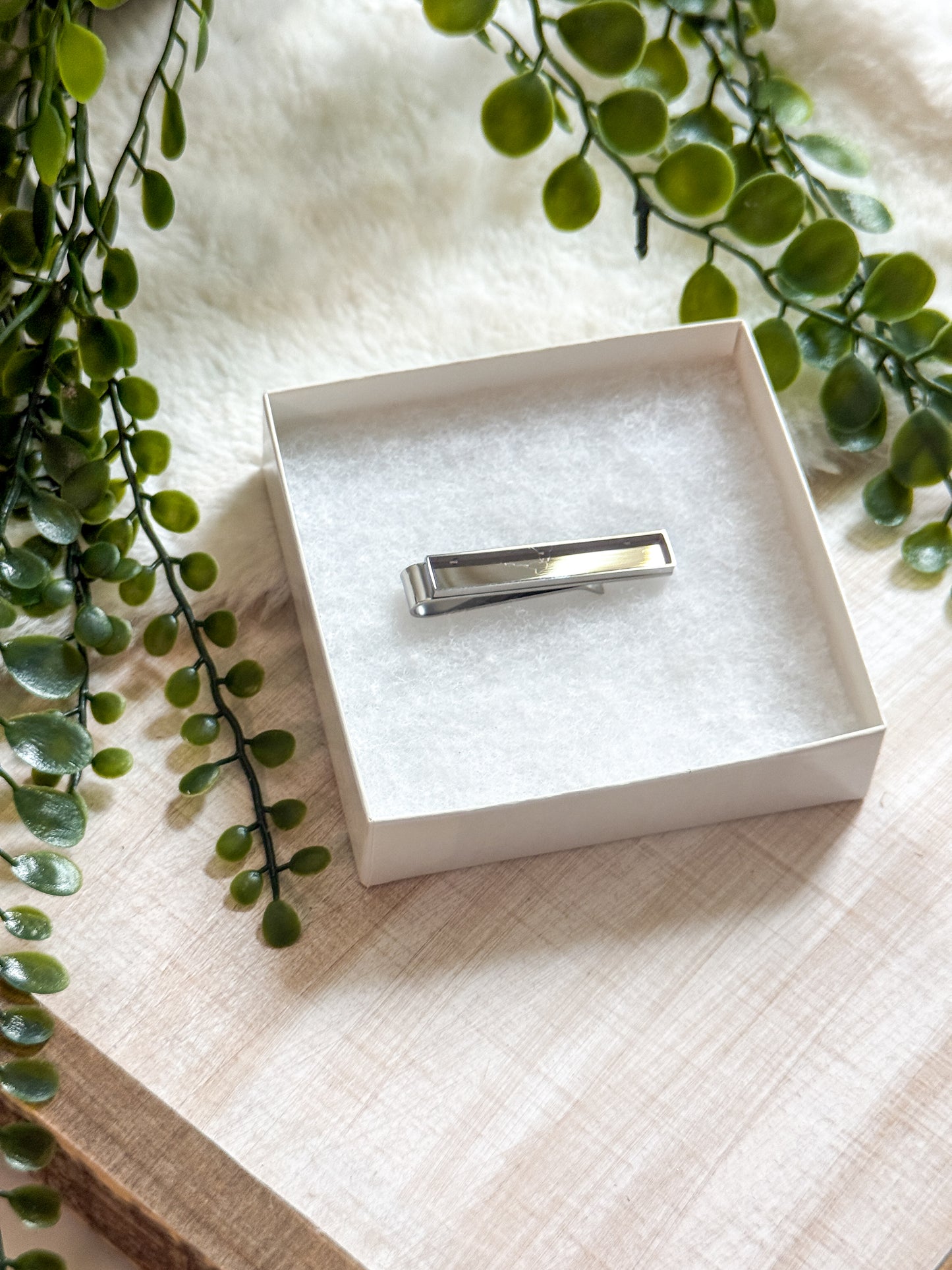 Rectangle Tie Clip Stainless Steel