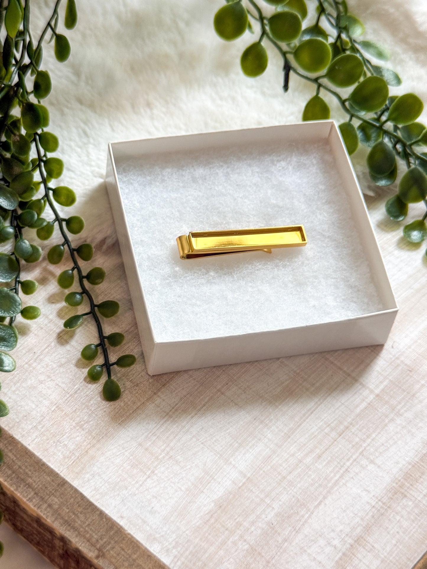Rectangle Tie Clip Stainless Steel