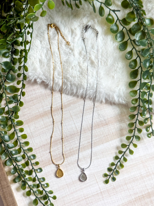 Pear Stainless Steel Necklace