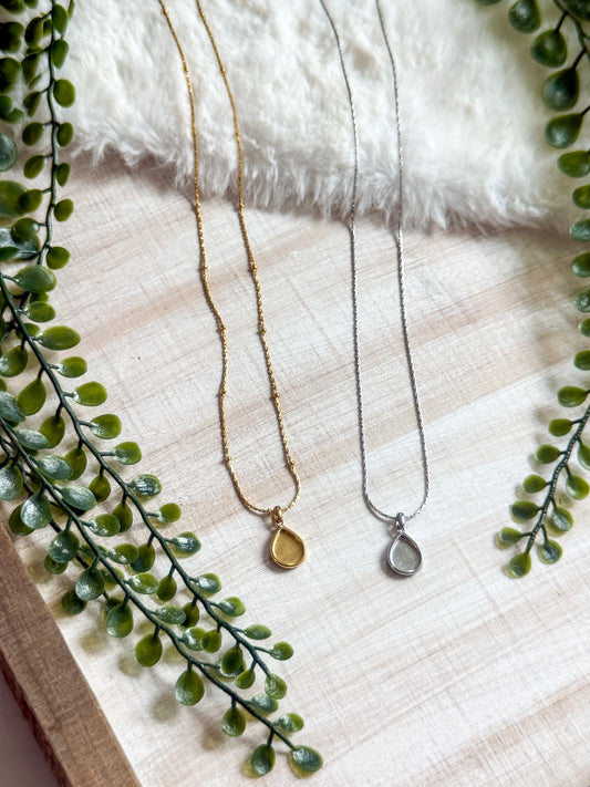 Pear Stainless Steel Necklace