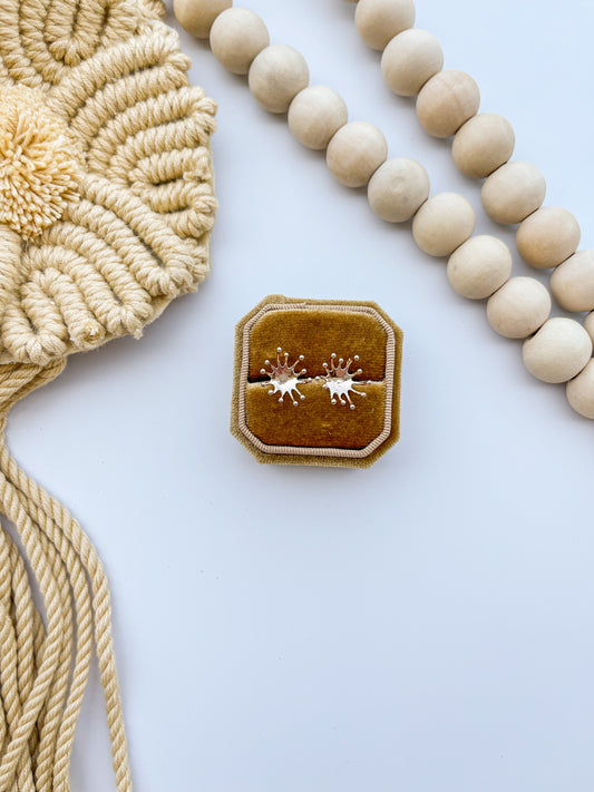 Gold Prong Earring Blank